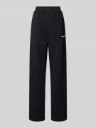 Low Lights Studios Regular Fit Sweatpants mit Label-Print in Black, Gr...