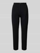 s.Oliver BLACK LABEL Jerseyhose mit Bügelfalte in Black, Größe 36