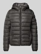 QS Steppjacke mit Kapuze in Anthrazit, Größe L
