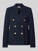 Tommy Hilfiger Blazer mit aufgesetzten Taschen in Dunkelblau, Größe 34