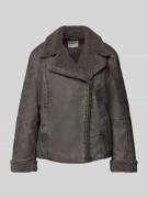 mbyM Jacke in Leder-Optik Modell 'Sherlice' in Anthrazit, Größe S