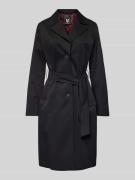 Fuchs Schmitt Trenchcoat mit Bindegürtel in Black, Größe 48