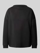 Fynch-Hatton Sweatshirt mit Stehkragen in Black, Größe M