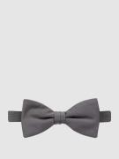 Blick Fliege aus reiner Seide in Mittelgrau, Größe 1