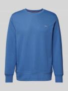 Gant Sweatshirt mit Label-Stitching Modell 'SHIELD' in Royal, Größe S