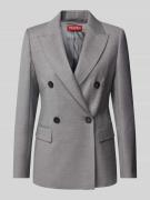 Max Mara Studio Blazer mit Pattentaschen in Hellgrau, Größe 38