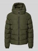 Superdry Steppjacke mit Reißverschlusstaschen in Khaki, Größe M