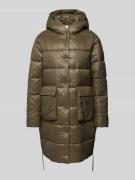 JOOP! Steppmantel mit Kapuze in Dunkelgruen, Größe 36