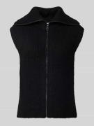 s.Oliver BLACK LABEL Slim Fit Strickweste aus Alpaka-Woll-Mix in Black...