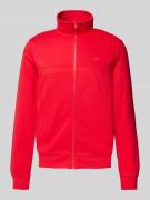 s.Oliver RED LABEL Regular Fit Sweatjacke mit Baumwoll-Anteil in Rot, ...