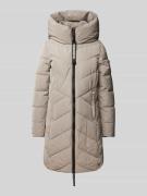 khujo Steppmantel mit Label-Detail Modell 'DARKA' in Kitt, Größe S