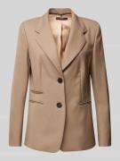 Windsor Regular Fit Blazer aus reiner Schurwolle in Hellbraun, Größe 4...