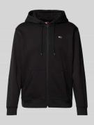 Tommy Jeans Regular Fit Sweatjacke mit Kapuze in Black, Größe M