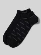 BOSS Sneakersocken mit Allover-Label-Print im 2er-Pack in Black, Größe...