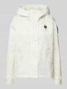 Blauer Usa Jacke mit Kapuze in Offwhite, Größe M