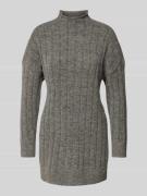 Vero Moda fließendes Strickkleid mit Wolle Modell 'WILLA' in Mittelgra...