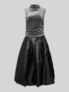 Amy Lynn Abendkleid mit Stehkragen Modell 'AUTUMN' in Black, Größe 40