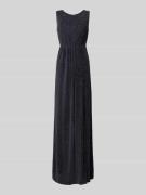 TROYDEN COLLECTION Abendkleid mit Effektgarn in Dunkelblau, Größe 44