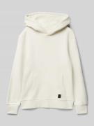 Tom Tailor Regular Fit Hoodie mit Baumwolle in Ecru, Größe 140