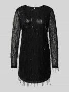 Only Minikleid mit Paillettenbesatz in Black, Größe S