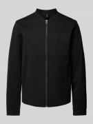 Tom Tailor Regular Fit Blouson mit Viskose in Black, Größe L