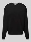 REVIEW Sweatshirt mit Rundhalsausschnitt in Black, Größe L