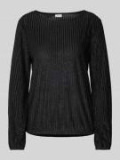 s.Oliver BLACK LABEL Regular Fit Bluse mit elastischen Bündchen und Sa...