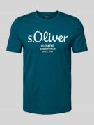 s.Oliver RED LABEL Regular Fit T-Shirt aus reiner Baumwolle mit Statem...