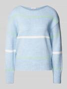 s.Oliver RED LABEL Relaxed Fit Strickpullover mit Rollsaum und Ballonä...