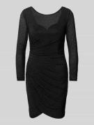 Hey Kyla Knielanges Cocktailkleid mit Strasssteinbesatz in Black, Größ...
