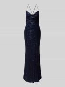 Laona Abendkleid mit Herz-Ausschnitt in Dunkelblau, Größe 42