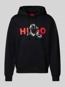 HUGO Hoodie mit Kapuze Modell 'Dueleyo' in Black, Größe L