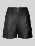 EDITED Shorts in Leder-Optik Modell 'Silvia' in Black, Größe 34