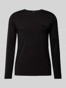 BOSS Longsleeve mit Label-Print in Black, Größe L