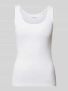 Marc O'Polo Shaped Fit Tanktop mit Baumwoll-Anteil in Weiss, Größe L