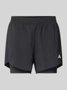 ADIDAS SPORTSWEAR Loose Fit Shorts im Double-Layer-Look in Black, Größ...