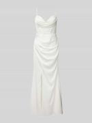 Hey Kyla Abendkleid mit Herz-Ausschnitt in Weiss, Größe 44