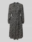 More & More Midikleid mit Stehkragen in Black, Größe 46