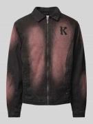 KARL KANI Jeansjacke mit Label-Badge in Black, Größe L