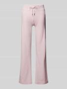 Juicy Couture Flared Sweatpants mit Tunnelzug Modell 'MONOGRAM LISA' i...