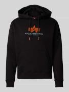 Alpha Industries Hoodie mit Kapuze in Black, Größe L