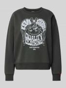 Levi's® Sweatshirt mit gerippten Abschlüssen in Black, Größe XS