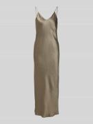 Marc Cain Midikleid mit V-Ausschnitt in Oliv, Größe 44