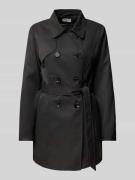 Only Regular Fit Trenchcoat mit Kentkragen Modell 'VALERIE' in Black, ...