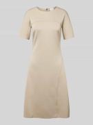 Calvin Klein Womenswear Knielanges Kleid mit Teilungsnähten in Taupe, ...