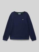 Lacoste Sweatshirt mit Label-Stitching in Marine, Größe 140