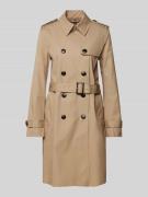 Tommy Hilfiger Mantel mit Taillengürtel in Beige, Größe 40