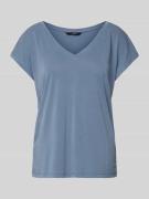 Vero Moda Comfort Fit T-Shirt mit Modal-Anteil Modell 'FILLI' in Bleu,...