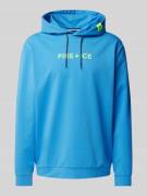 FIRE + ICE Hoodie mit Kapuze Modell 'CADELL' in Metallic Blue, Größe X...