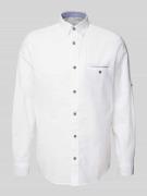 Tom Tailor Regular Fit Freizeithemd aus Flammgarn in Weiss, Größe S